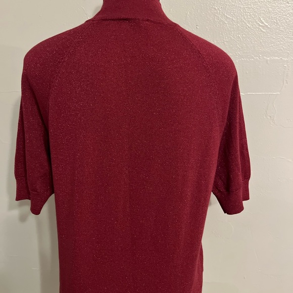 Mock Neck Metallic Top - Picture 3 of 4